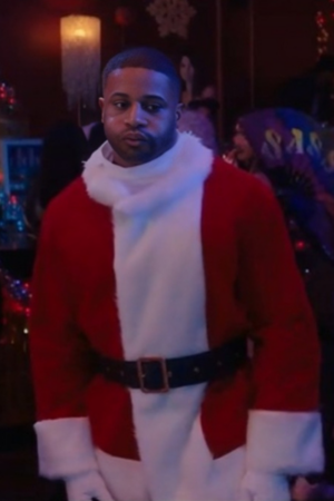Meet Me Next Christmas Christina Milian Red Santa Claus Suit