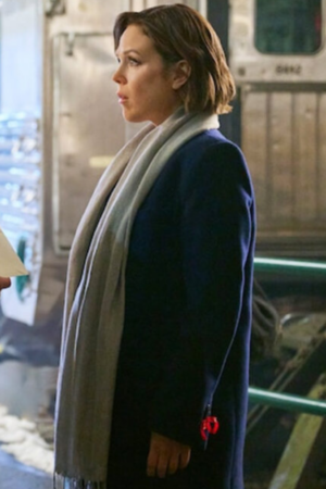 Olivia Movie Santa Tell Me 2024 Erin Krakow Wool Coat