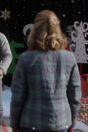Our Holiday Story Nikki Deloach Plaid Coat