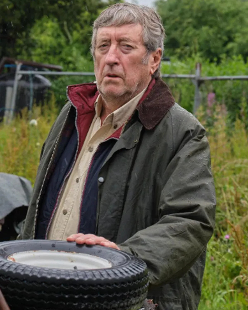 Philip Jackson Sherwood Tv Series Mickey Sparrow Black Cotton Jacket Philip Jackson Sherwood Tv Series Mickey Sparrow Black Cotton Jacket