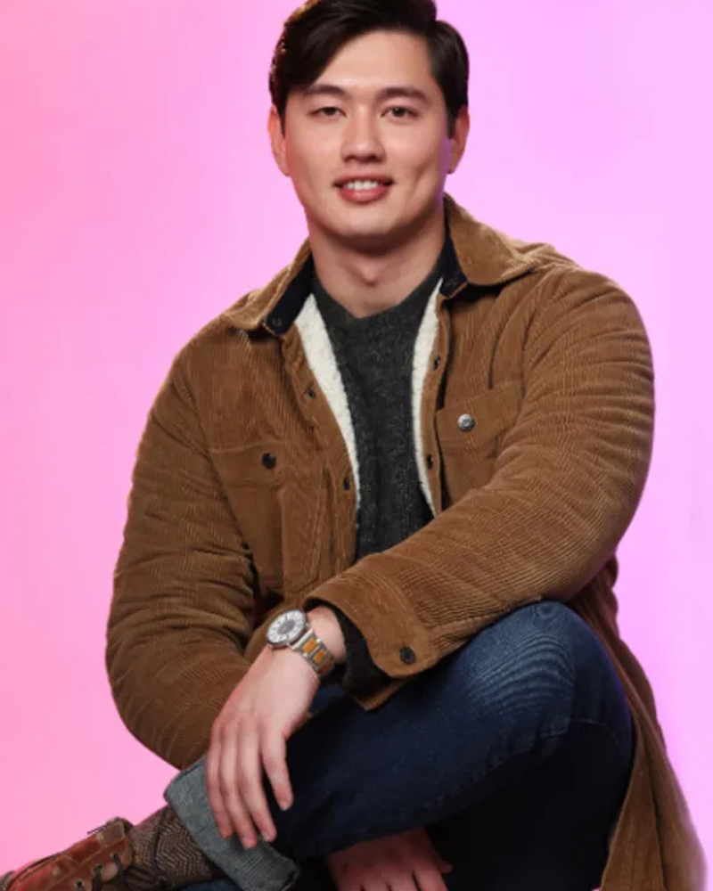 Presence Movie Event 2024 Eddy Maday Brown Corduroy Jacket Presence Movie Event 2024 Eddy Maday Brown Corduroy Jacket