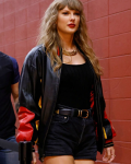 Taylor Swift Kansas City Chiefs Vintage Leather Bomber Jacket
