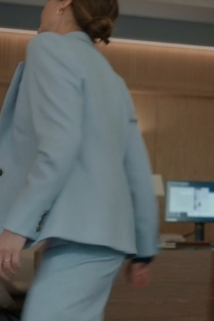 The Diplomat Ambassador Kate Wyler Light Blue Suit