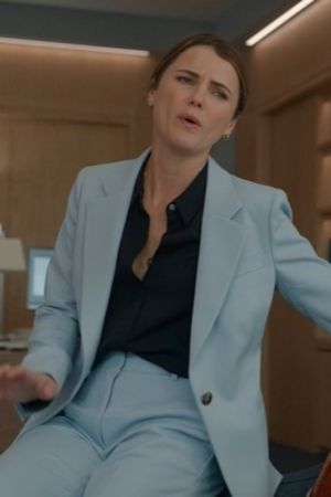 The Diplomat Season 2 Ambassador Kate Wyler Light Blue Suit