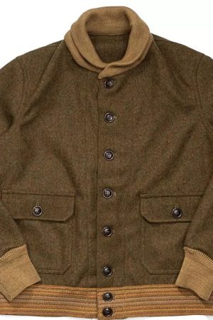 Warehouse A-1 Style Brown Wool Jacket
