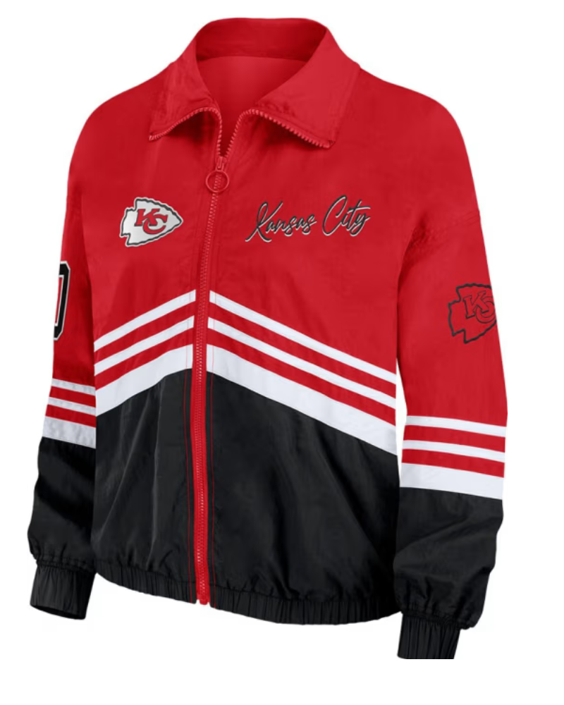Wear By Erin Andrews Kansas City Chiefs Red Windbreaker Lightweight Jacket Wear By Erin Andrews Kansas City Chiefs Red Windbreaker Lightweight Jacket