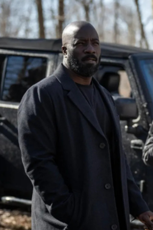 Alarum Movie 2025 Mike Colter Wool Trench Coat