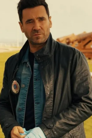 Allan Hawco Tv Series Saint-pierre 2025 Fitz Black Leather Jacket