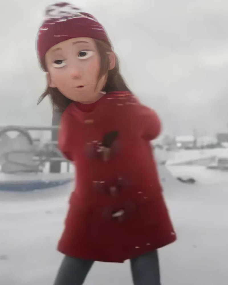 Ava Talbot That Christmas 2024 Scarlett Forrest Red Wool Jacket Ava Talbot That Christmas 2024 Scarlett Forrest Red Wool Jacket