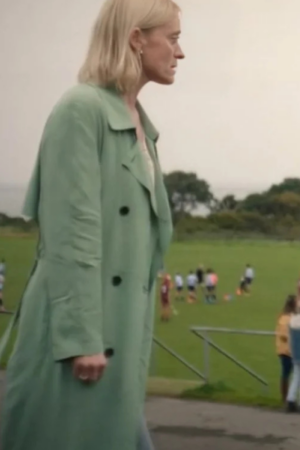 Bad Sisters S02 Anne-marie Duff Green Wool Coat