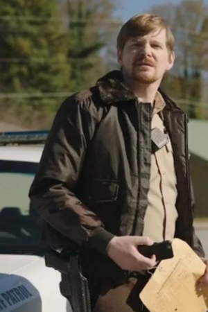 Ben Esler Blue Ridge 2020 Deputy Thompson Shearling Black Bomber Jacket