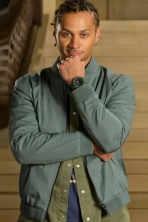 Bluey Robinson The Librarians The Next Chapter Tv Series Connor Green Bomber Jacket