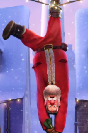Brian Cox That Christmas Animated 2024 Santa Red Costume Coat