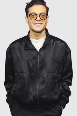 Charles Heller The Amateur 2025 Rami Malek Black Jacket