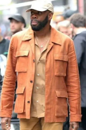Colman Domingo The Madness 2024 Muncie Daniels Orange Cotton Jacket