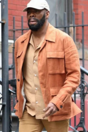 Colman Domingo Tv Series The Madness 2024 Muncie Daniels Orange Cotton Jacket