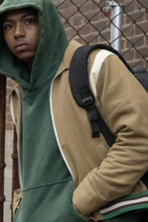 Demetrius The Madness Tv Series 2024 Brown Cotton Bomber Jacket