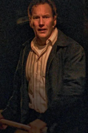Ed Warren The Conjuring Last Rites 2025 Patrick Wilson Black Cotton Jacket