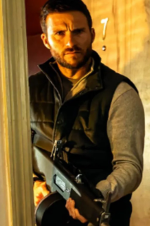 Joe Travers Alarum 2025 Scott Eastwood Black Vest