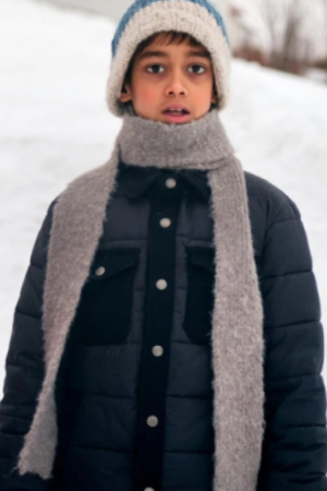 Julian The Snow Sister 2024 Mudit Gupta Blue Puffer Jacket