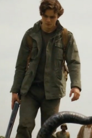 Levi Miller Kraven The Hunter 2024 Young Sergei Green Cotton Jacket