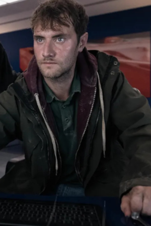 Michael Cleaner Movie 2025 Matthew Tuck Green Cotton Jacket