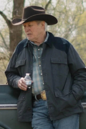 Oak Miller Tv Series Blue Ridge The Series 2024 Bruce Boxleitner Grey Cotton Jacket