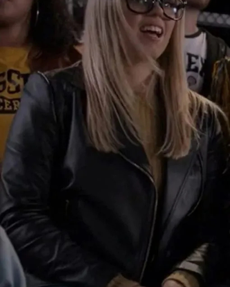 ReneƩ Rapp The Sex Lives Of College Girls 2024 Black Biker Leather Jacket ReneƩ Rapp The Sex Lives Of College Girls 2024 Black Biker Leather Jacket