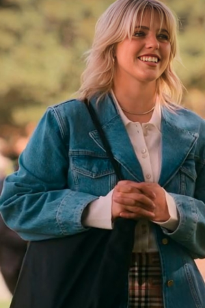 Renee Rapp The Sex Lives Of College Girls Leighton Blue Denim Blazer