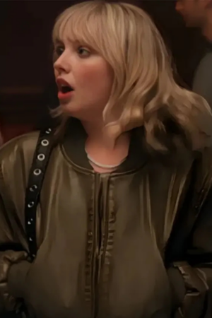 Taylor Tv-series The Sex Lives Of College Girls Season 03 Mia Rodgers Bomber Leather Jacket