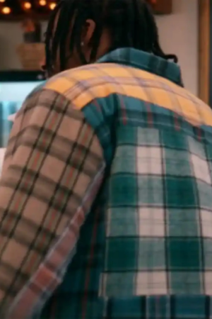 The Sex Lives of College Girls Season 03 Max Plaid Cotton Shirt