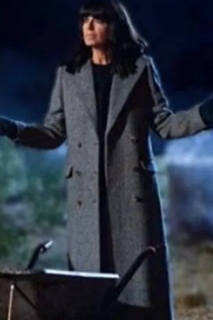 The Traitors British 2024 Claudia Winkleman Grey Coat