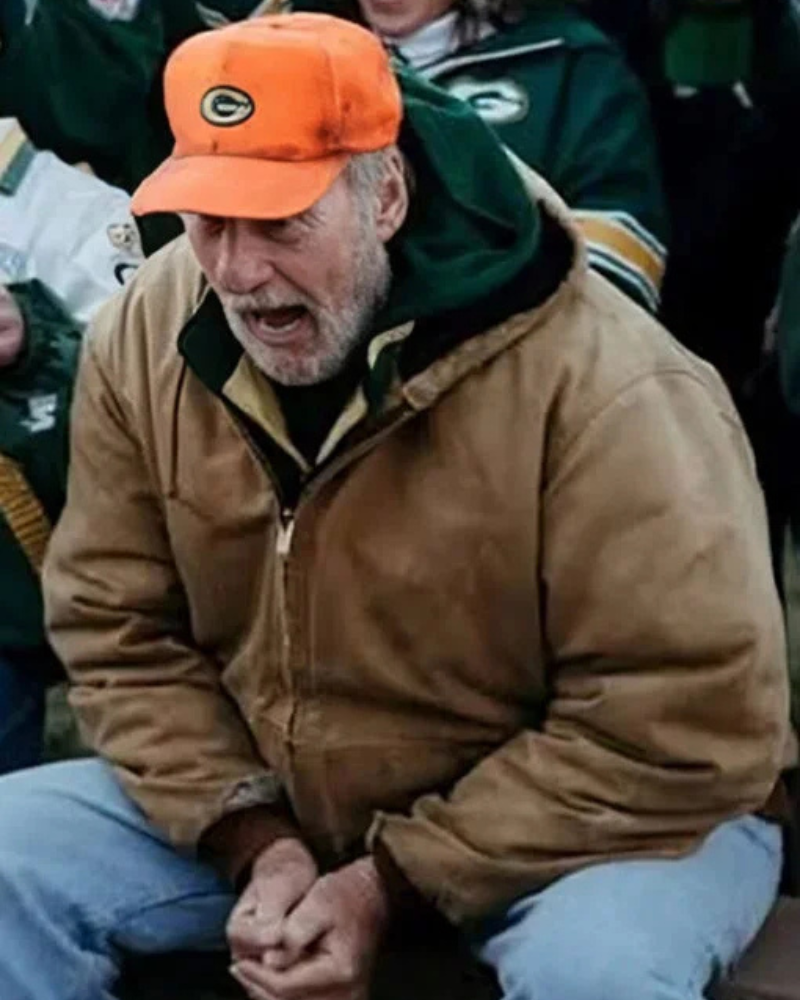 Buck Movie Green And Gold 2025 Craig T. Nelson Brown Hooded Jacket Buck Movie Green And Gold 2025 Craig T. Nelson Brown Hooded Jacket