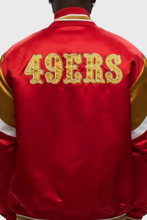 San Francisco 49ers Heavyweight Red Varsity Jacket