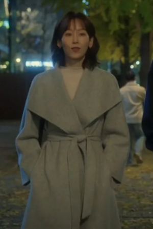 Seo Hyun-jin Tv Series The Trunk No In-ji Grey Wool Trench Coat