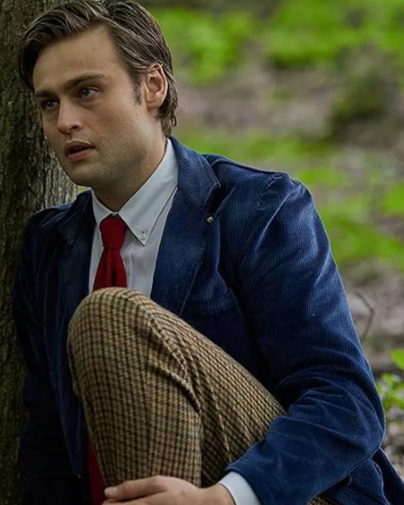 Young Werther Movie 2024 Douglas Booth Blue Corduroy Blazer Young Werther Movie 2024 Douglas Booth Blue Corduroy Blazer
