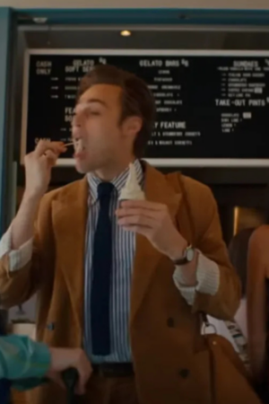 Young Werther Movie 2024 Douglas Booth Brown Corduroy Blazer