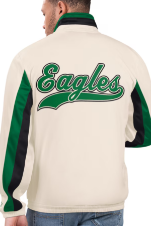 Men’s Philadelphia Eagles Starter White Rebound Track Jacket
