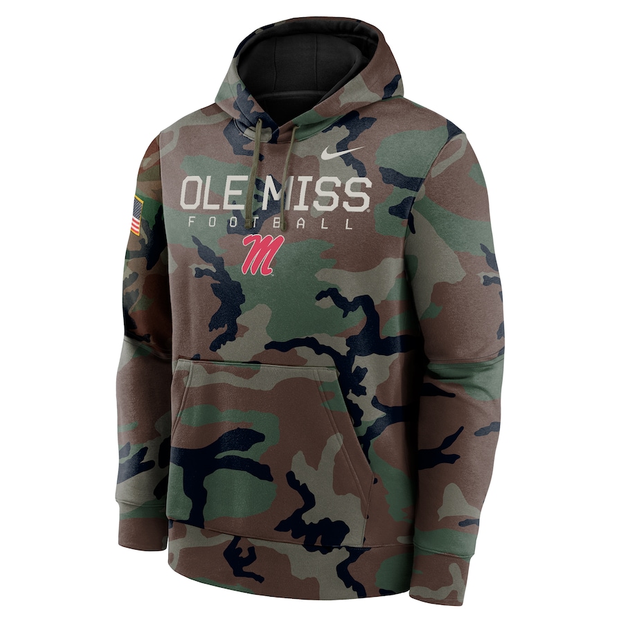 Mens NIKE Ast Mississippi Rebels 2024 Military Appreciation Hoodie Mens NIKE Ast Mississippi Rebels 2024 Military Appreciation Hoodie