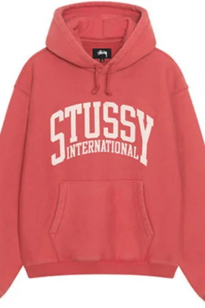 Stussy Unisex International Carrot Red Hoodie