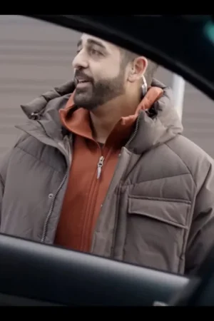 The Åre Murders Kardo Razzazi Brown Puffer Jacket