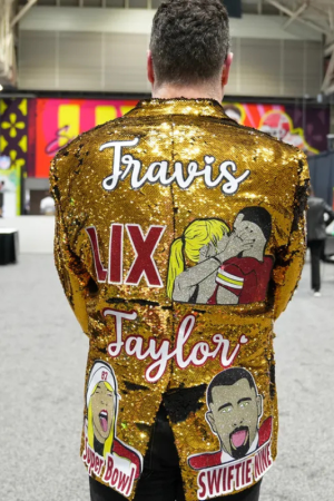 Super Bowl LIV Taylor Swift Golden Sequined Jacket