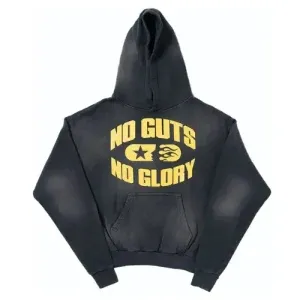 Black Yellow No Guts No Glory Unisex Hoodie Black Yellow No Guts No Glory Unisex Hoodie