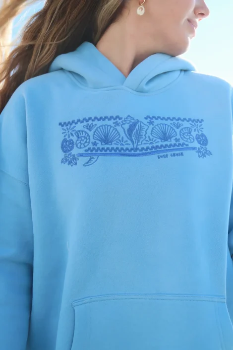 Miss Diana Women’s Blue Fleece Oversized Hoodie