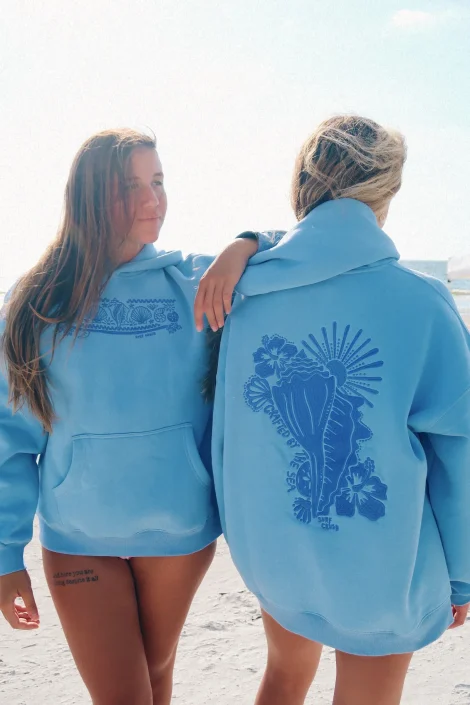 Miss Diana Women’s Blue Fleece Oversized Hoodie