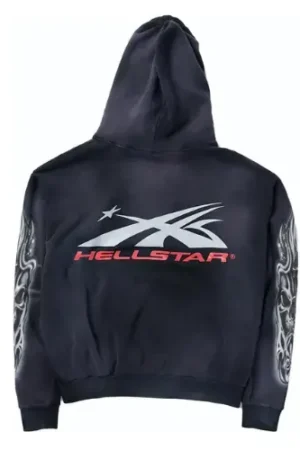 Unisex Black Airbrushed Skull Hoodie