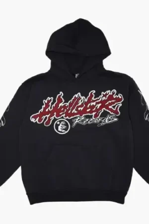 Unisex Black Records World Tour Cotton Hoodie