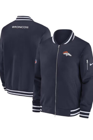 Denver Broncos Coach Full-Zip Bomber Jacket