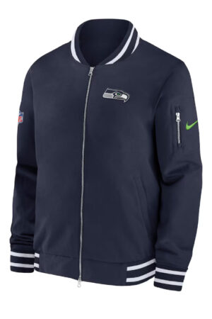 Seattle Seahawks Coach Full-Zip Bomber Jacket