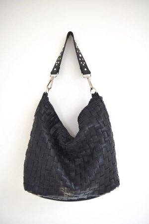 Yellowstone Beth Dutton Black Leather Studded Handbag